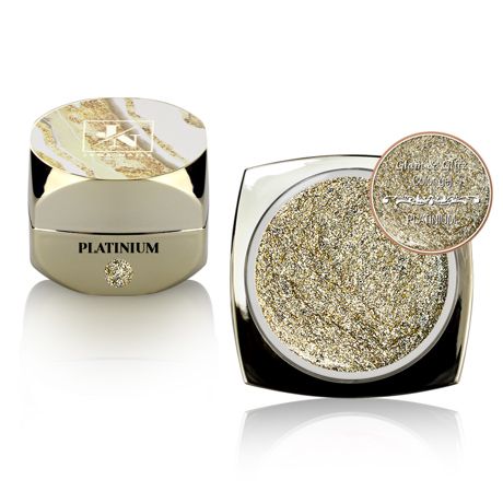 Glam &amp; Glitz color gel Platinium 5g
