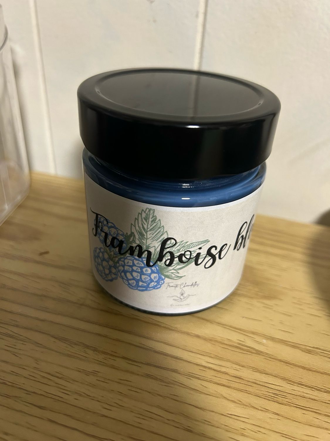 Chandelle neutre odeur framboise bleu