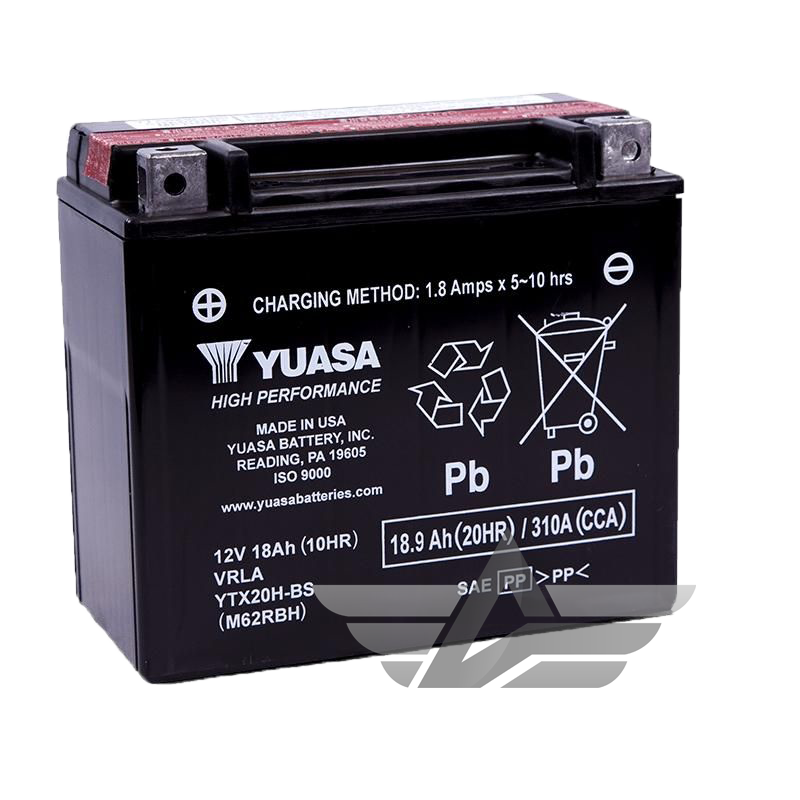 YUASA BATTERY YTX20HL-PW SEALED FACTORY ACTIVATED