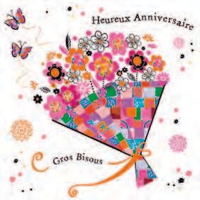 CARTE DOUBLE 16 X 16 SANS CELLO