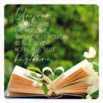 CARTE DOUBLE 12 X 12 CM SANS CELLO