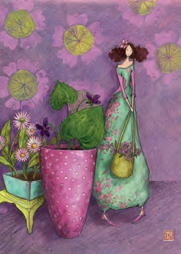 CAHIER A5 AGRAFFÉ 15 X 21 CM  GAËLLE BOISSONNARD