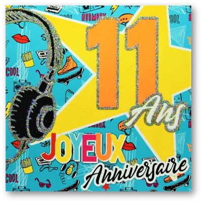 CARTE DOUBLE AVEC CELLO 15 X 15 CM AVEC TEXTE À L&#39;INTÉRIEUR