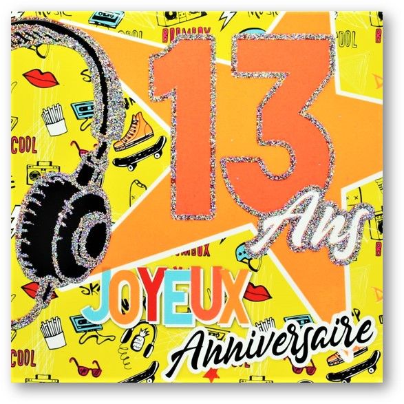 CARTE DOUBLE AVEC CELLO 15 X 15 CM AVEC TEXTE À L&#39;INTÉRIEUR