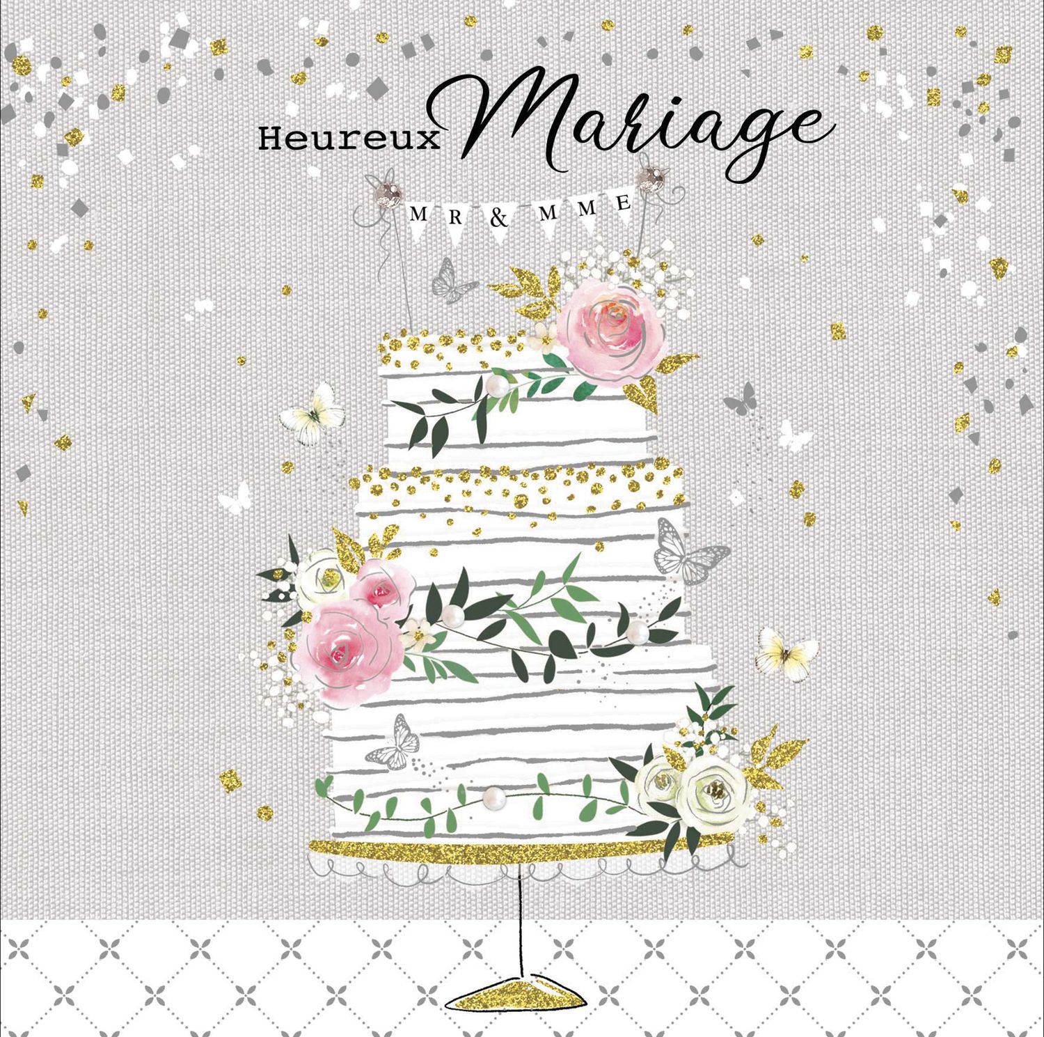 CARTE DOUBLE AVEC CELLO 15 X 15 CM