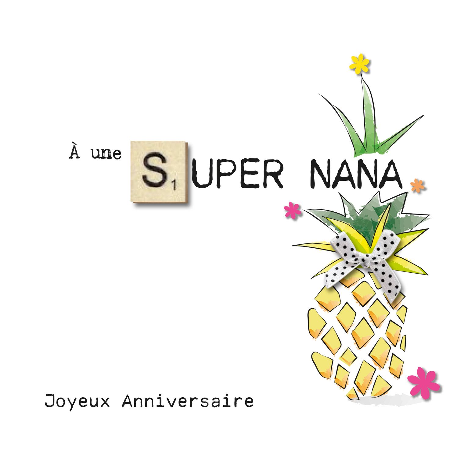 CARTE DOUBLE 15 X 15 CM AVEC CARRÉ DE BOIS