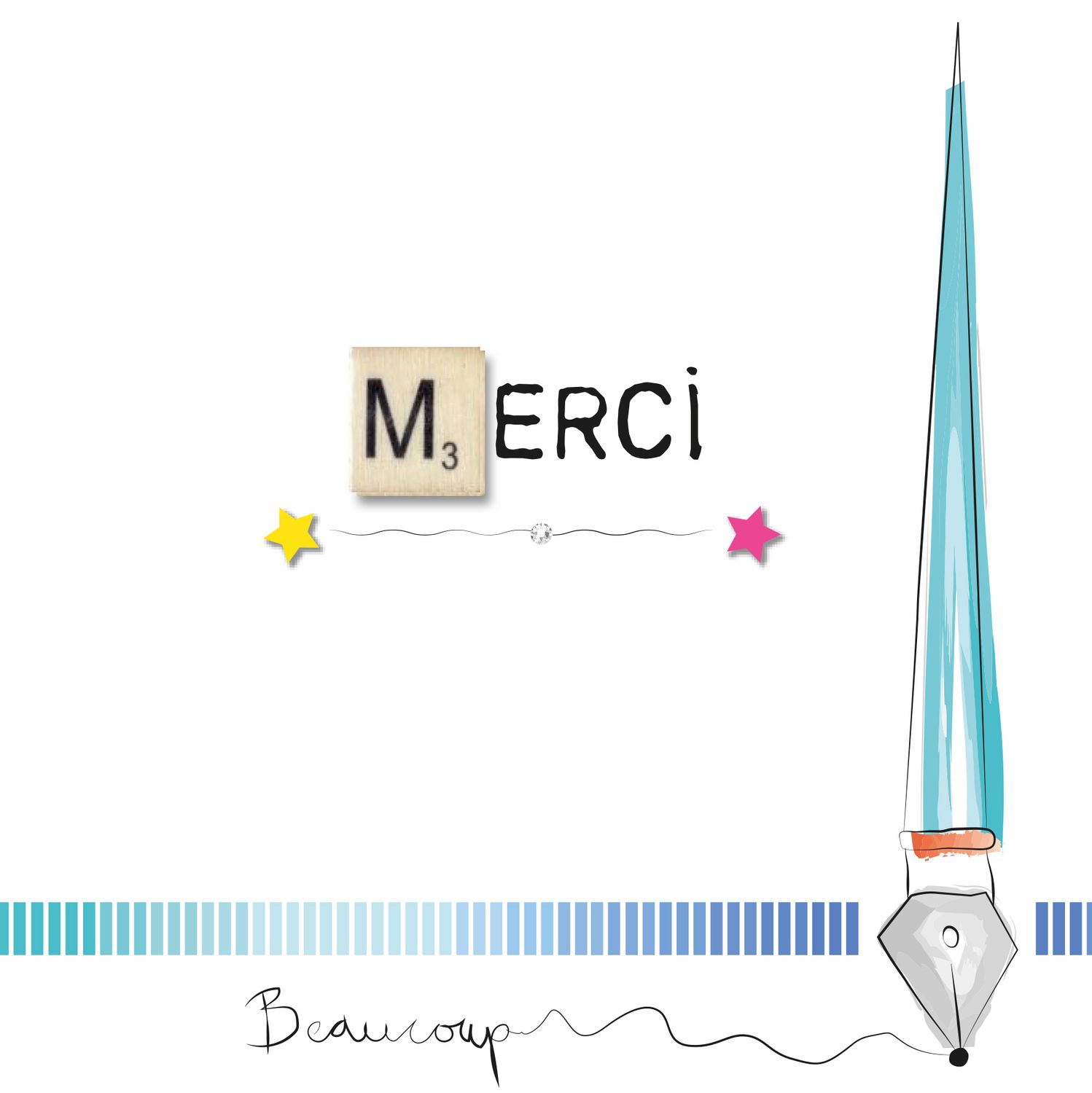 CARTE DOUBLE 15 X 15 CM AVEC CARRÉ DE BOIS