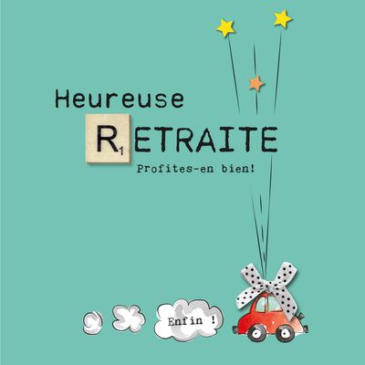 CARTE DOUBLE 15 X 15 CM AVEC CARRÉ DE BOIS