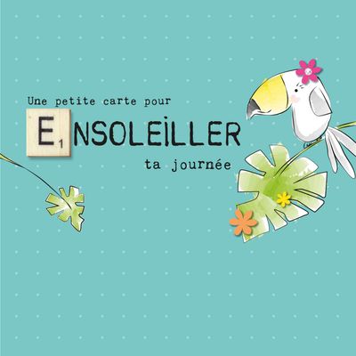 CARTE DOUBLE 15 X 15 CM AVEC CARRÉ DE BOIS