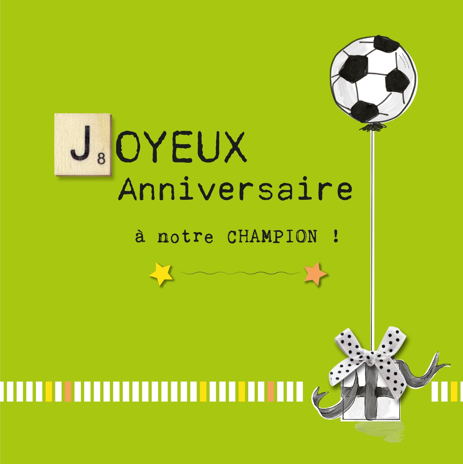 CARTE DOUBLE 15 X 15 CM AVEC CARRÉ DE BOIS