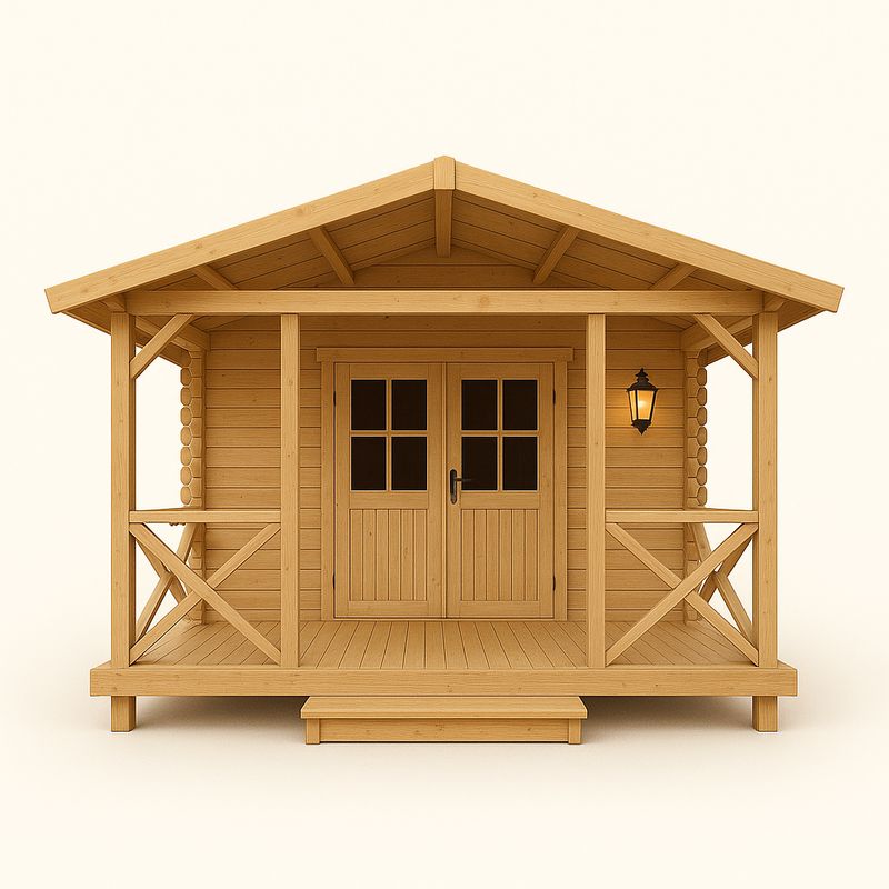 9m² + 3m Gartenhaus