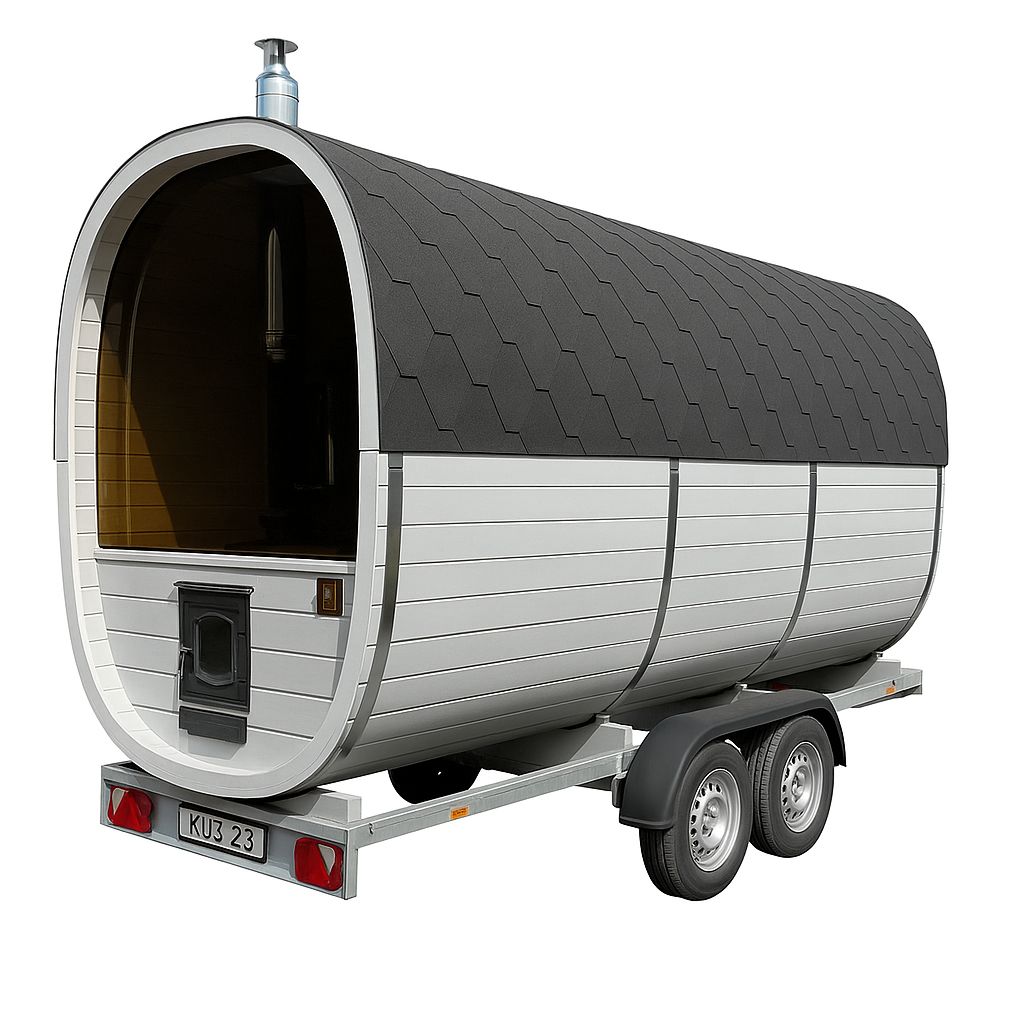 Quadratische Sauna 4m