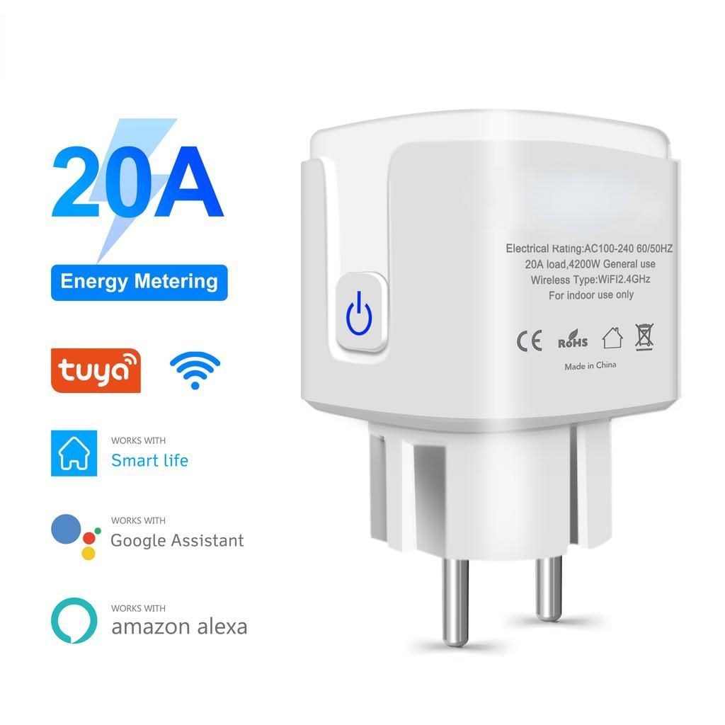 Tuya Smart Wifi Plug 20A EU Smart