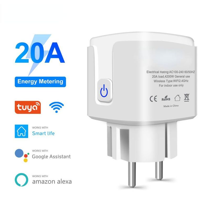 Tuya Smart Wifi Plug 20A EU Smart