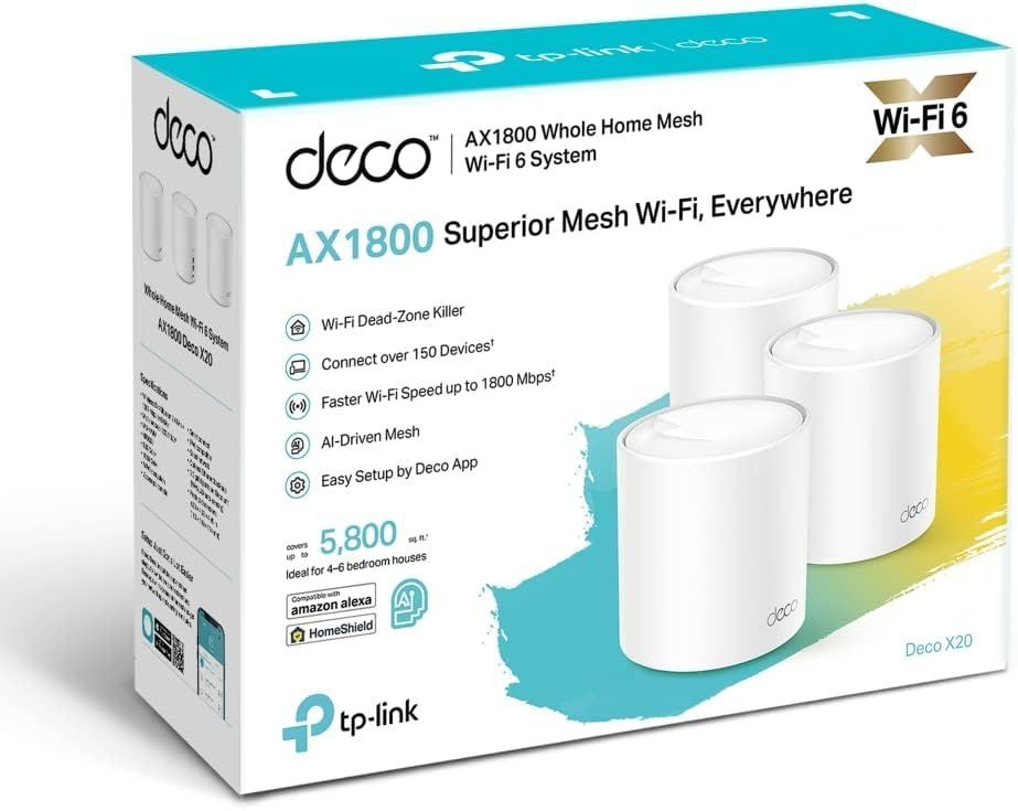 TP-Link Deco X20 AX1800 Pack of 3