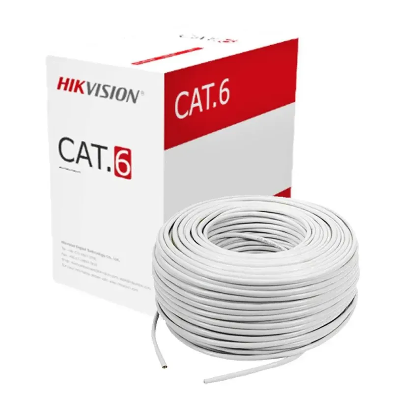 Hikvision DS-1LN6U-W/CCA Network Cable 305m Cat6 UTP - White