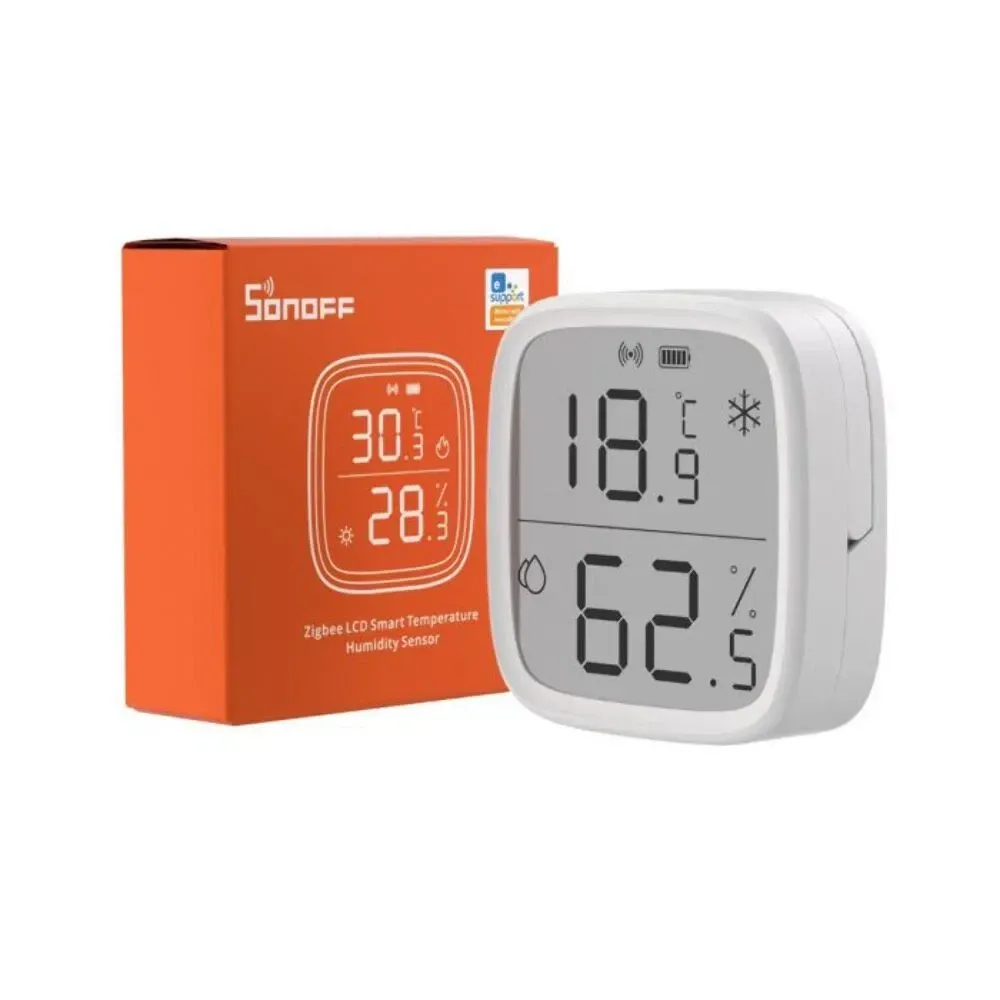 Zigbee LCD Smart Temp. & Humidity Sensor | SNZB-02D