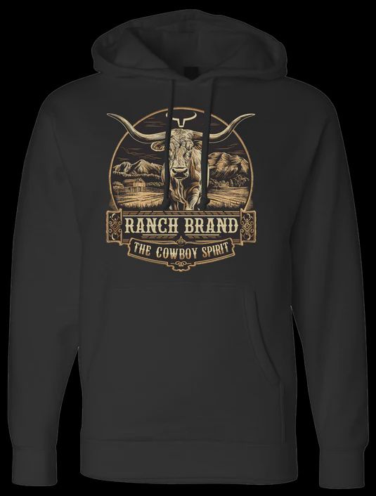 Hoodie Ranch Brand - Longhorn 2, Size: Small