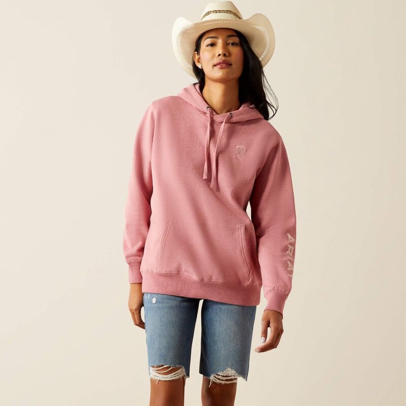 Hoodie Ariat - Logo 2.0 - Rose Vin, Size: Small