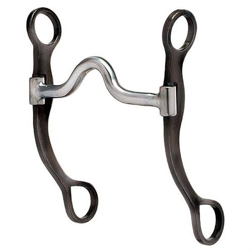 Mors à levier droit avec passage de langue