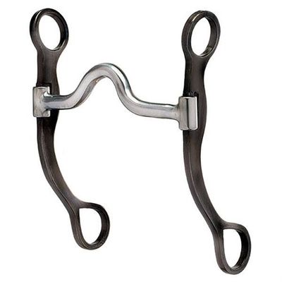 Mors à levier droit avec passage de langue