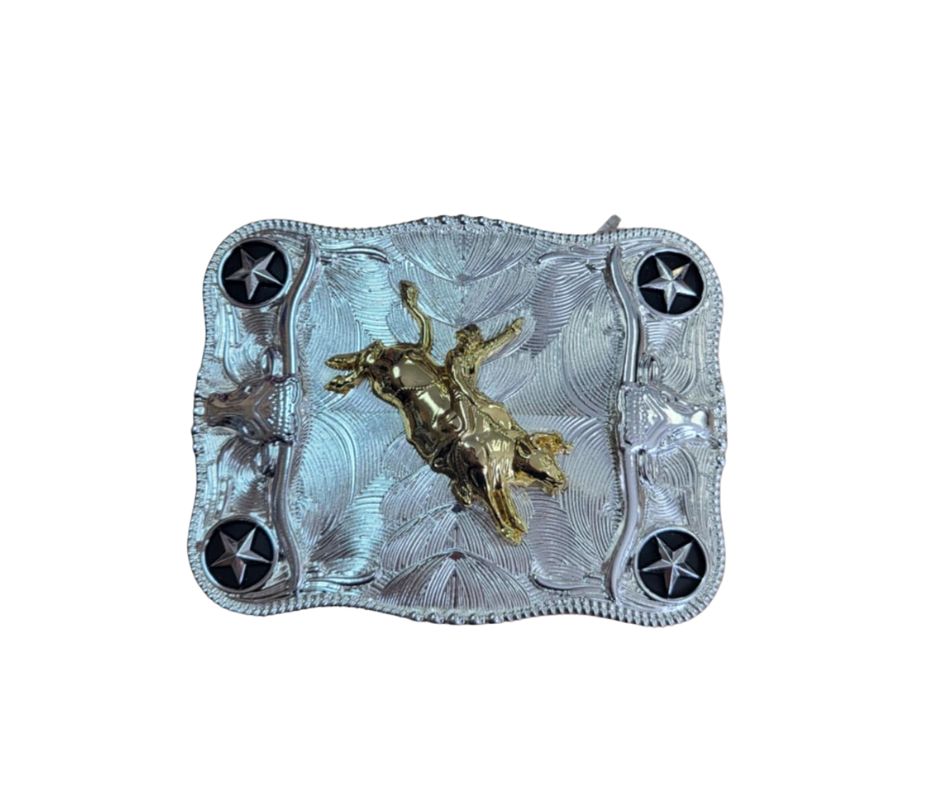 Boucle de ceinture Modestone - Grande, Colour: Rectangle/Bull rinding