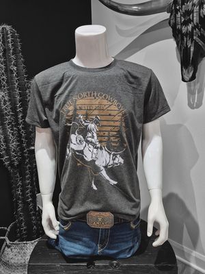 T-shirt Shack story - bullrider gris