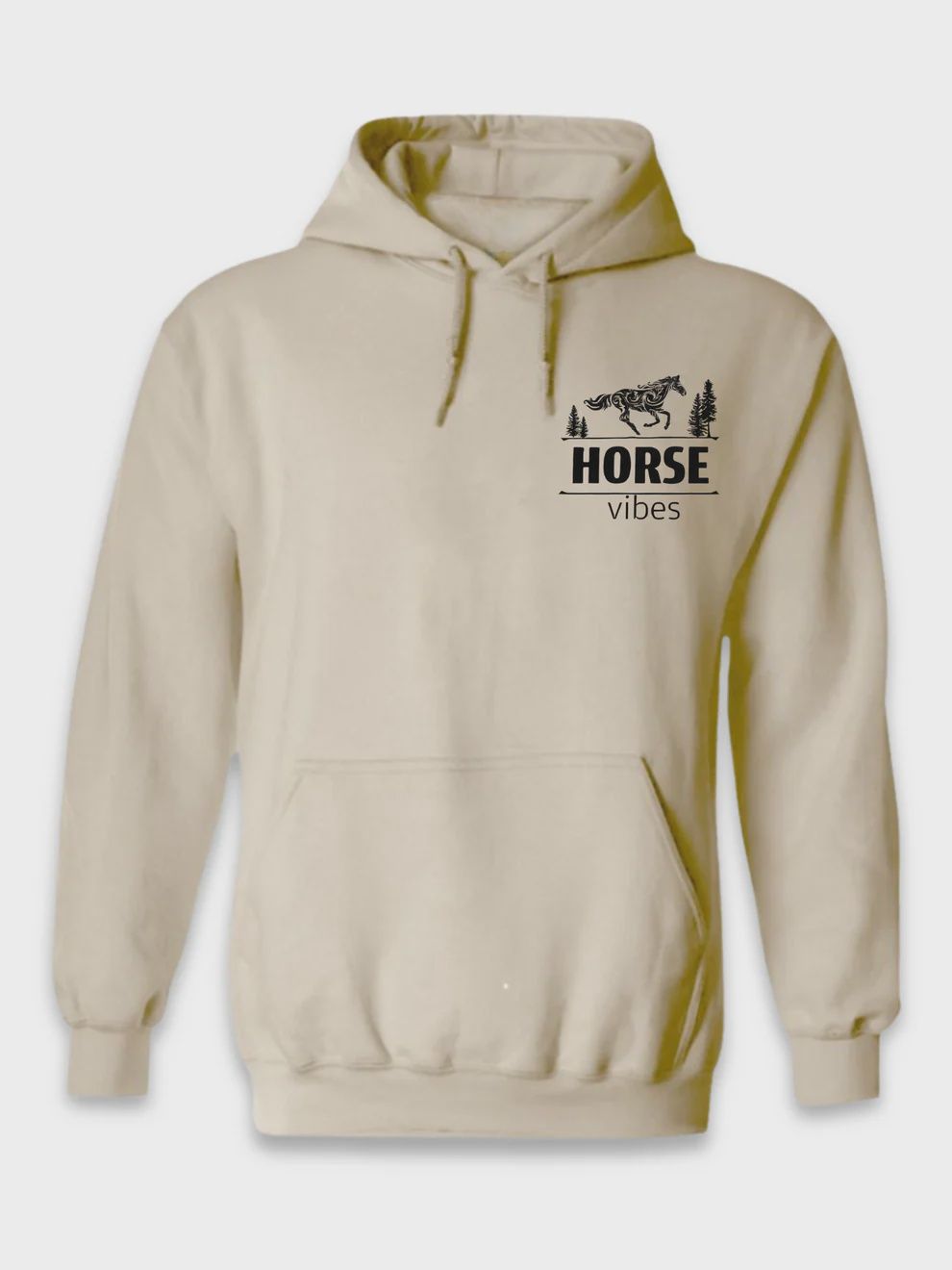 Hoodie Horse vibes unisexe Original, Colour: Sable, Size: XX-Large