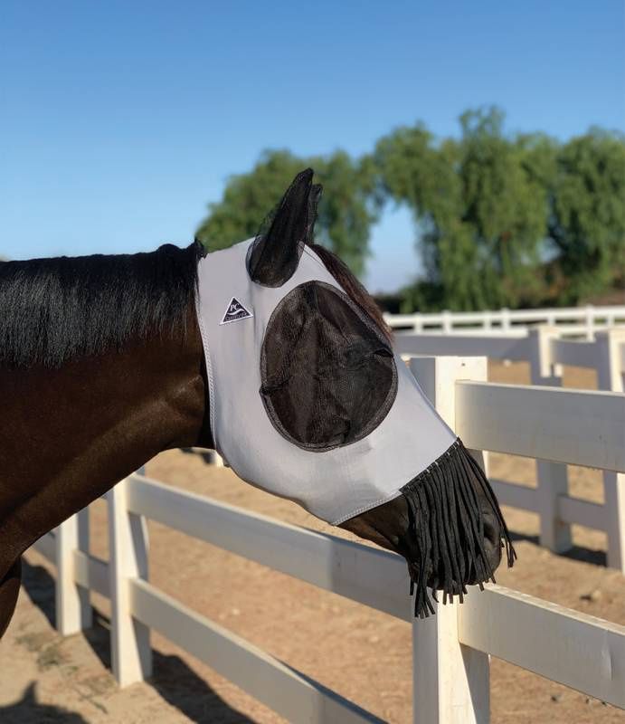 Masque à mouche Comfort-fit en lycra avec franges - Prof' Choice