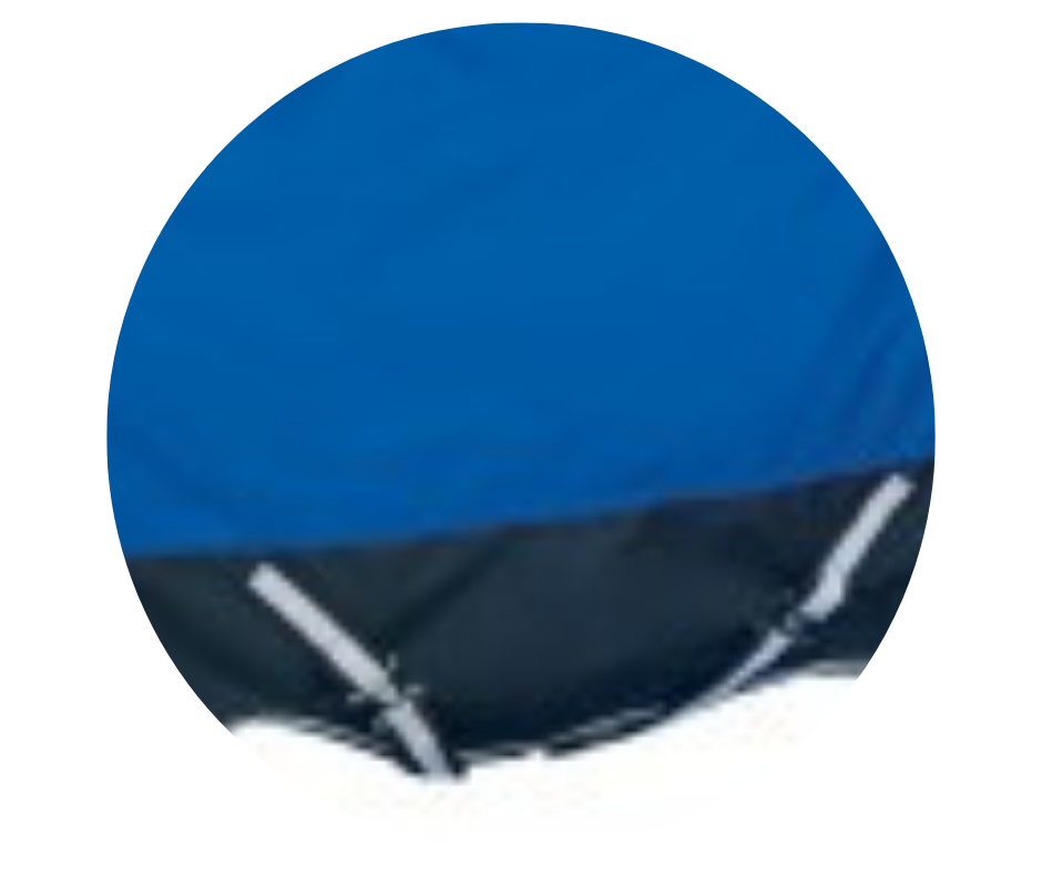 Couverture d'hiver Ultra Hight neck 1200D, 200Gr - Century, Colour: Bleu royal et noir, Size: 68''