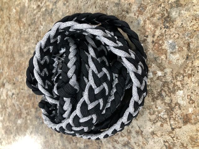 Rênes de barils réfléchissant en nylon - GerRyan, Colour: Noir/Argent