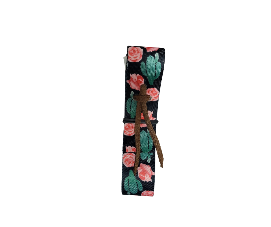 Sanglon motif cactus et roses
