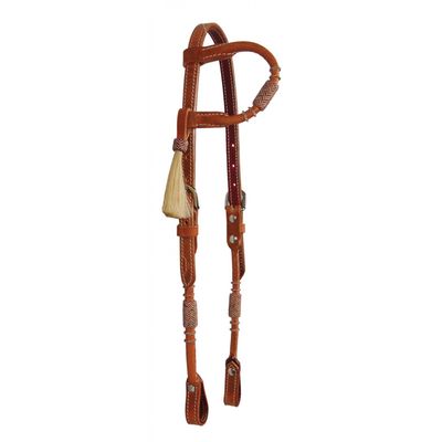 Bride à oreille harness leather - western rawhide