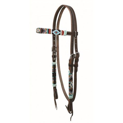 Bride à frontal Cherokee bead - western rawhide