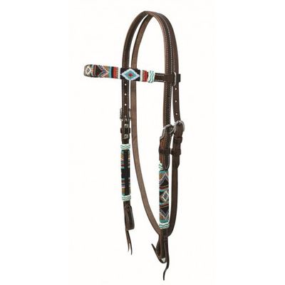 Bride à frontal Cherokee bead - western rawhide