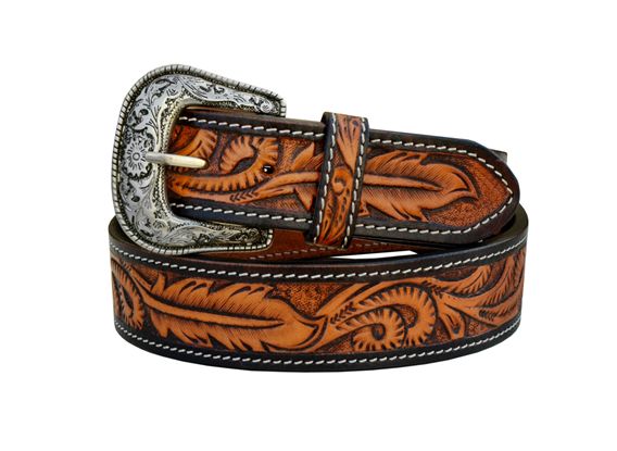 Ceinture 1D saddlery - plume brune, Size: 28