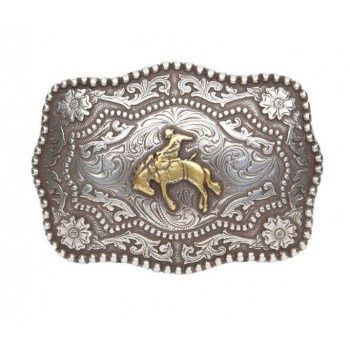 Boucle de ceinture AndWest - Bronc buster antiqued