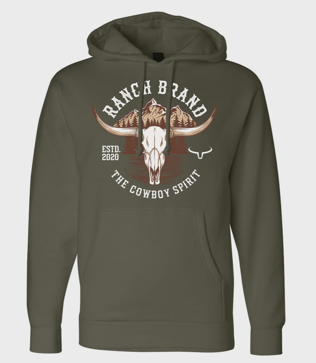 Hoodie Ranch Brand - Skull 6, Size: Small