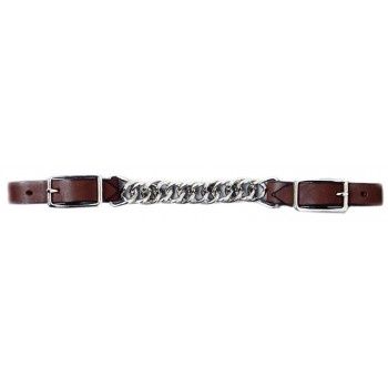 Gourmette en cuir - chaîne 3 1/2'' - Sierra