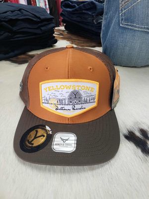 Casquette Ranch&amp;Corral - Yellowstone - orange brûlé