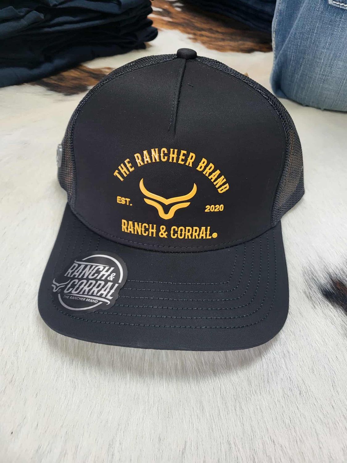 Casquette Ranch&amp;Corral - Noir&amp;Jaune