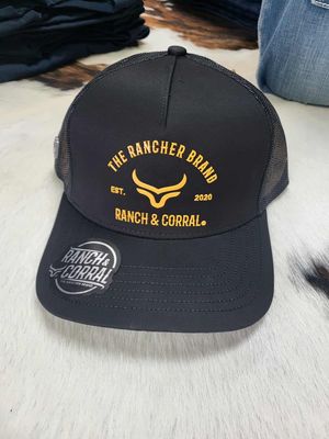 Casquette Ranch&amp;Corral - Noir&amp;Jaune
