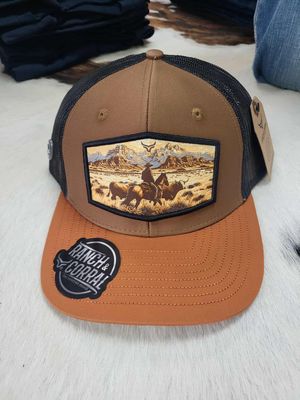Casquette Ranch&amp;Corral - Brun/mesh noir