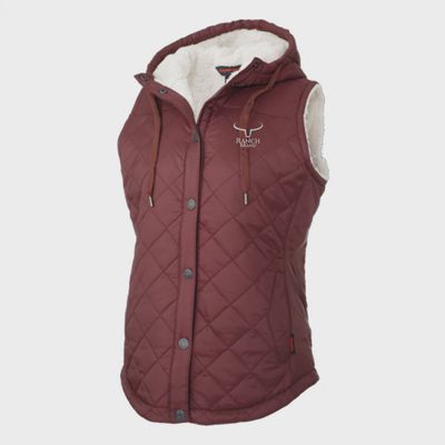 Veste sans manche Ranch Brand - Bourgogne