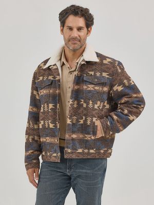 Veste en sherpa Wrangler - Chocolat