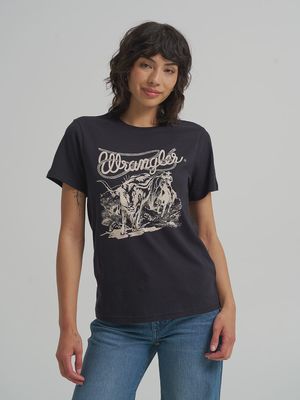 T-Shirt Wrangler - Retro - Black Beauty