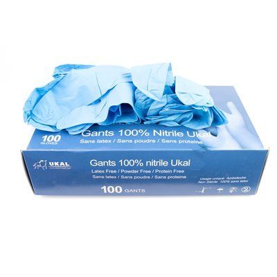 Gants 100% Nitrile - Ukal - 100