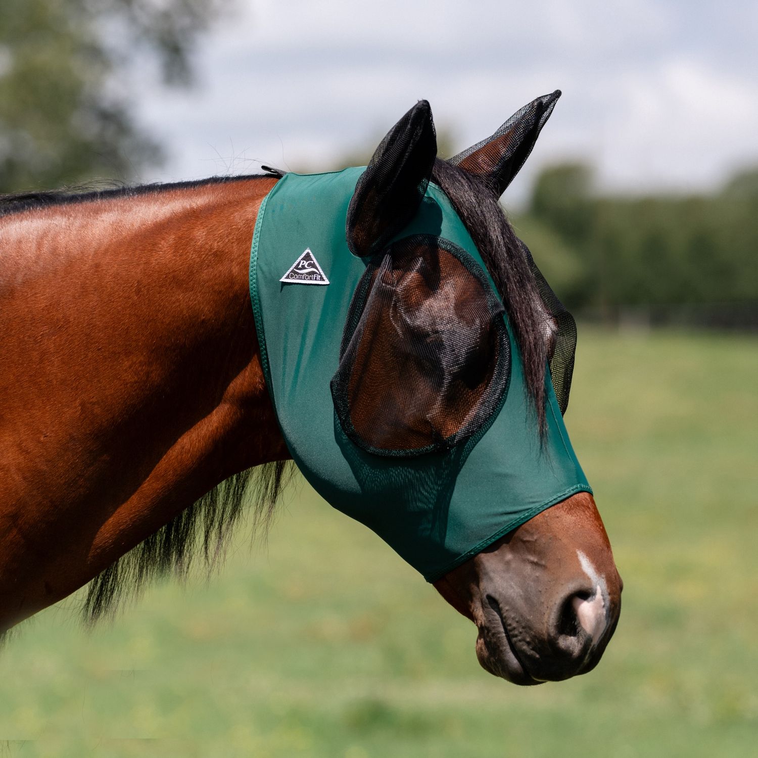 Masque à mouches Comfort fit - Prof' Choice, Colour: Emeraude, Size: Oversize