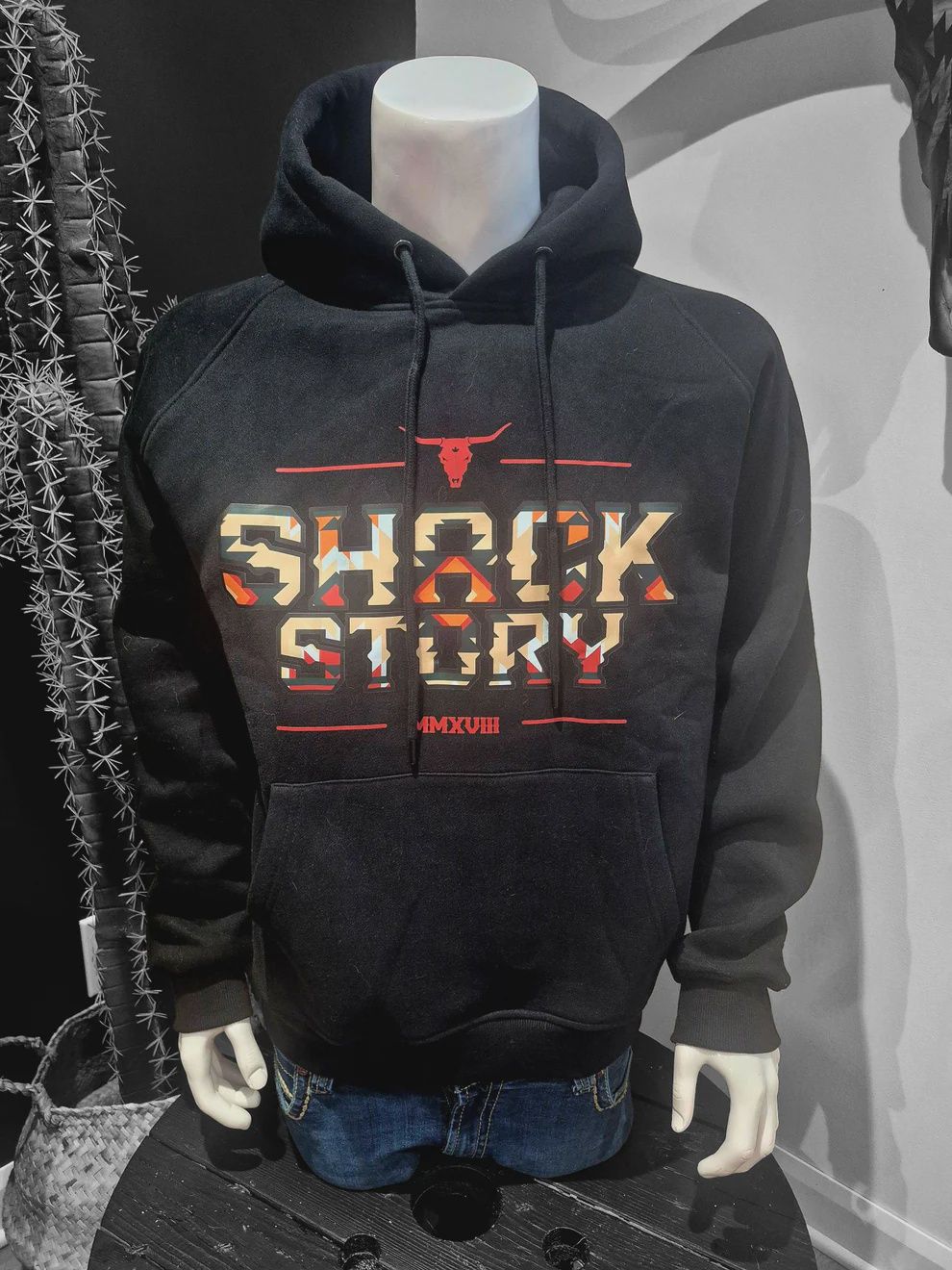 Hoodie Aztec noir - Shack Story, Size: XSmall