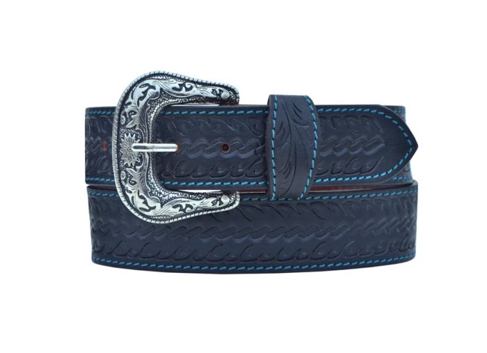 Ceinture 1D saddlery - Buckstitch noir, Size: 28